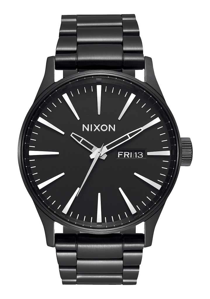 Grey / Black Watches Nixon Sentry Stainless Steel Watches | 643TSGEJC