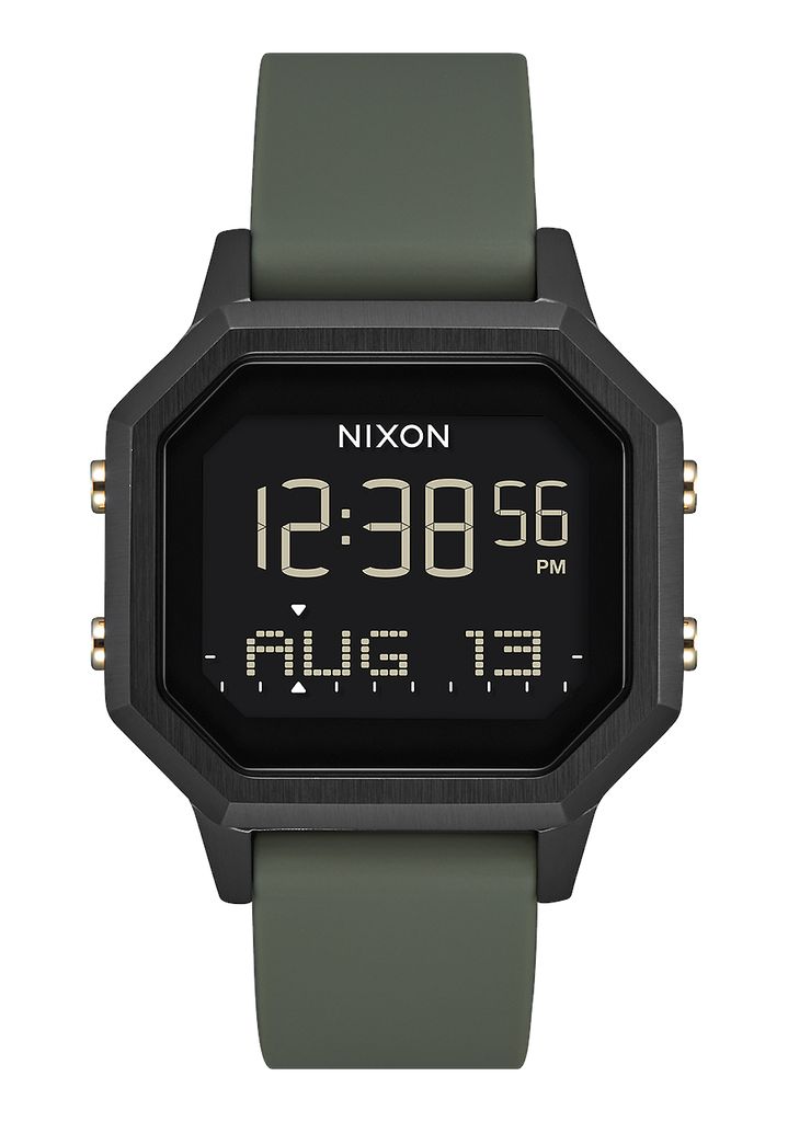 Grey / Black Watches Nixon Siren Stainless Steel Digital Watches | 781RVPGZS