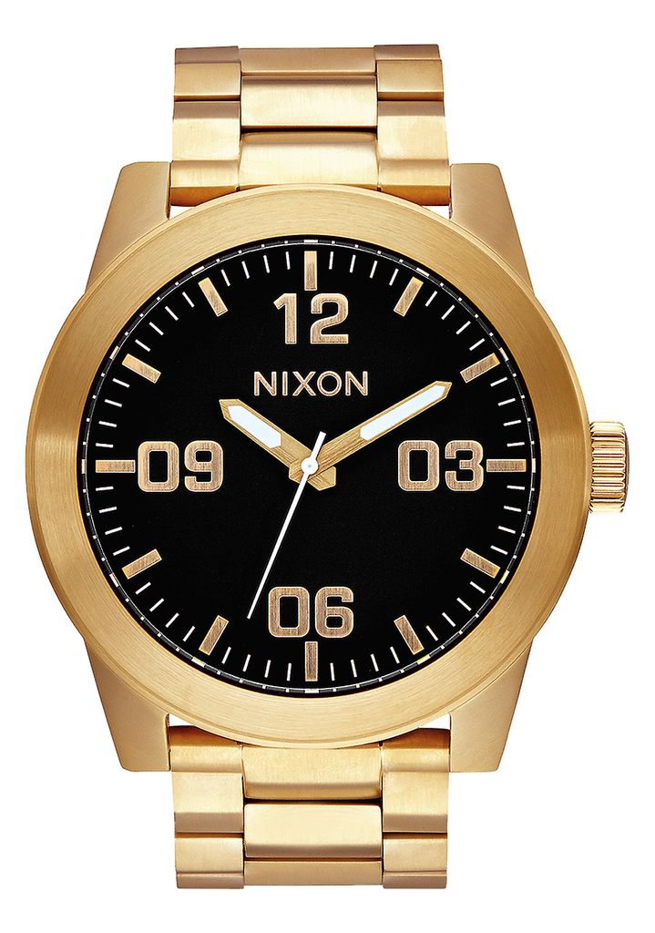 Grey / Gold / Black Watches Nixon Corporal Stainless Steel Watches | 569IBHXER