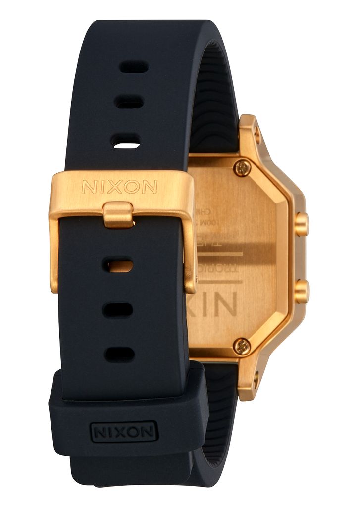 Grey / Gold / Black Watches Nixon Siren Stainless Steel Digital Watches | 715AUFSIV