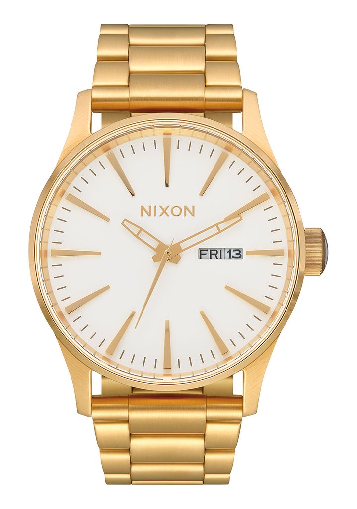 Grey / Gold / White Watches Nixon Sentry Stainless Steel Watches | 075AEJFNI