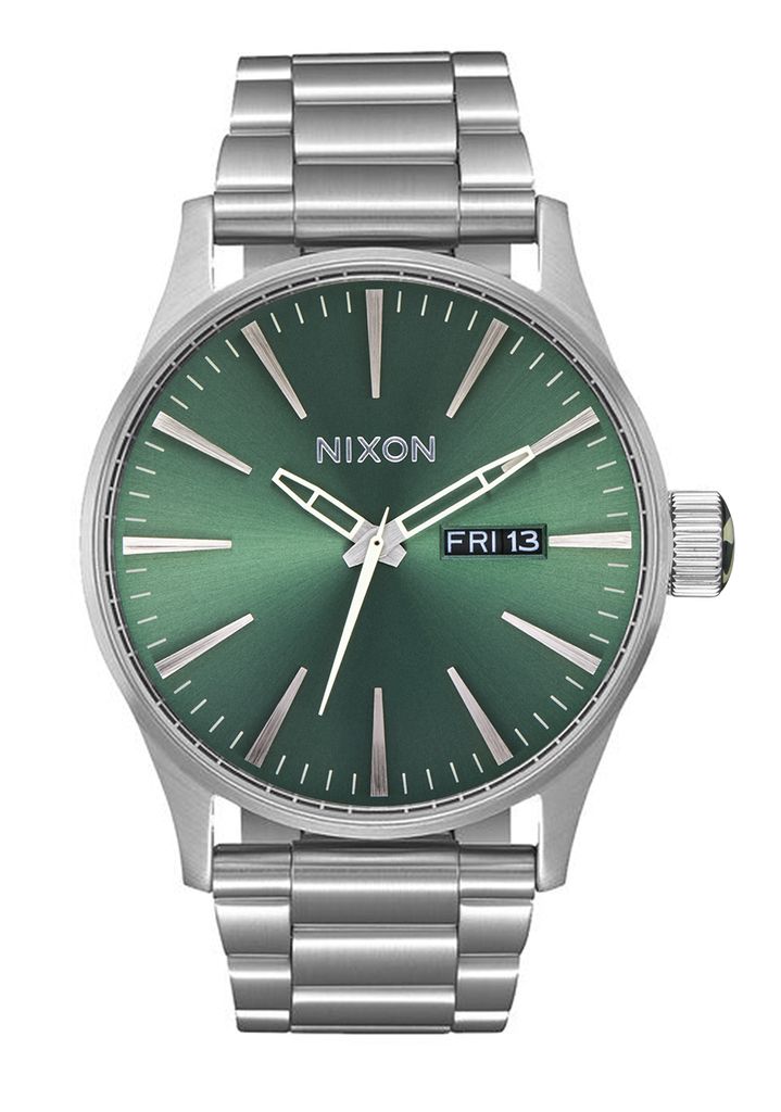 Grey / Olive Watches Nixon Sentry Stainless Steel Watches | 374ZWJHGL