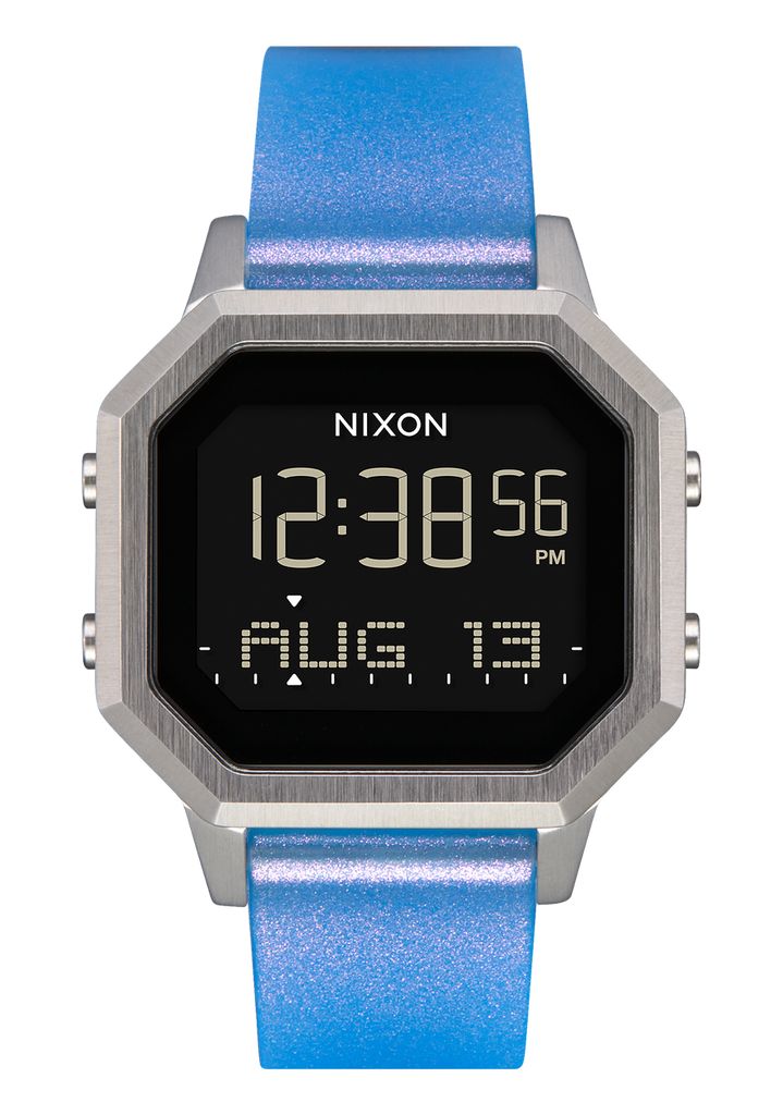 Grey / Silver Watches Nixon Siren Stainless Steel Digital Watches | 615RVHLME