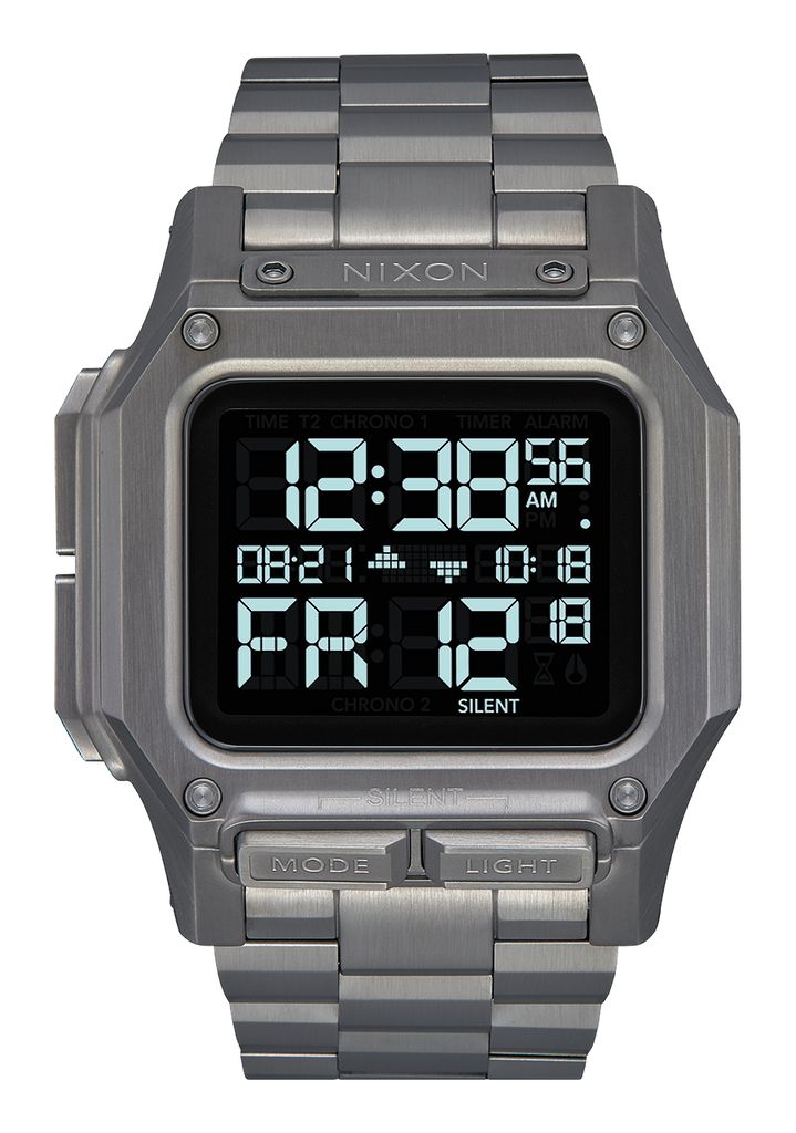 Grey Watches Nixon Regulus Stainless Steel Digital Watches | 194OBQUTR