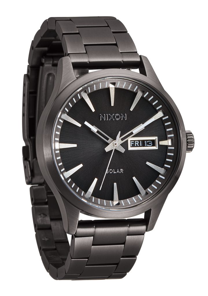 Grey Watches Nixon Sentry Solar Stainless Steel Watches | 603EUMDTN