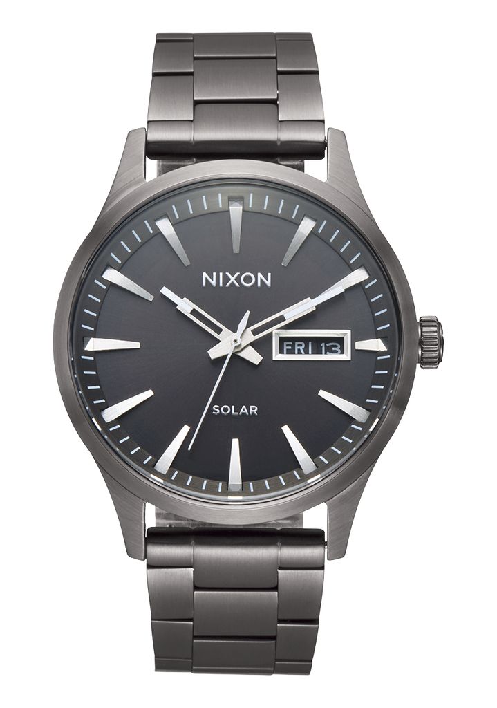 Grey Watches Nixon Sentry Solar Stainless Steel Watches | 835LTJXOS