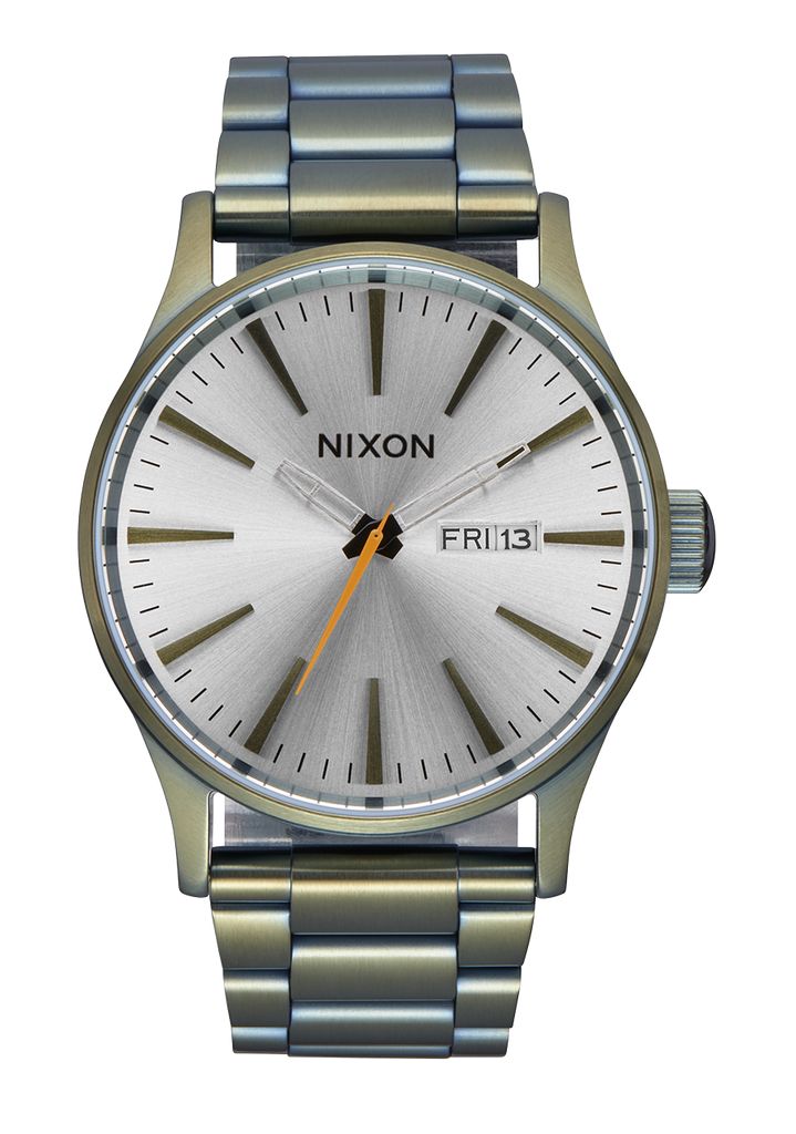 Grey / White Watches Nixon Sentry Stainless Steel Watches | 045IAYNMW