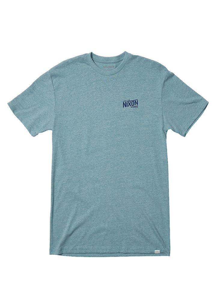 Light Blue Apparel Nixon National T Shirts | 924ZCKSGB