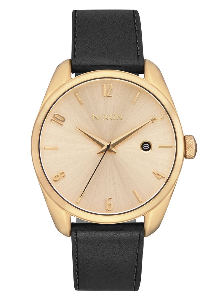 Light Gold / Black Watches Nixon Thalia Leather Watches | 762GUJKST