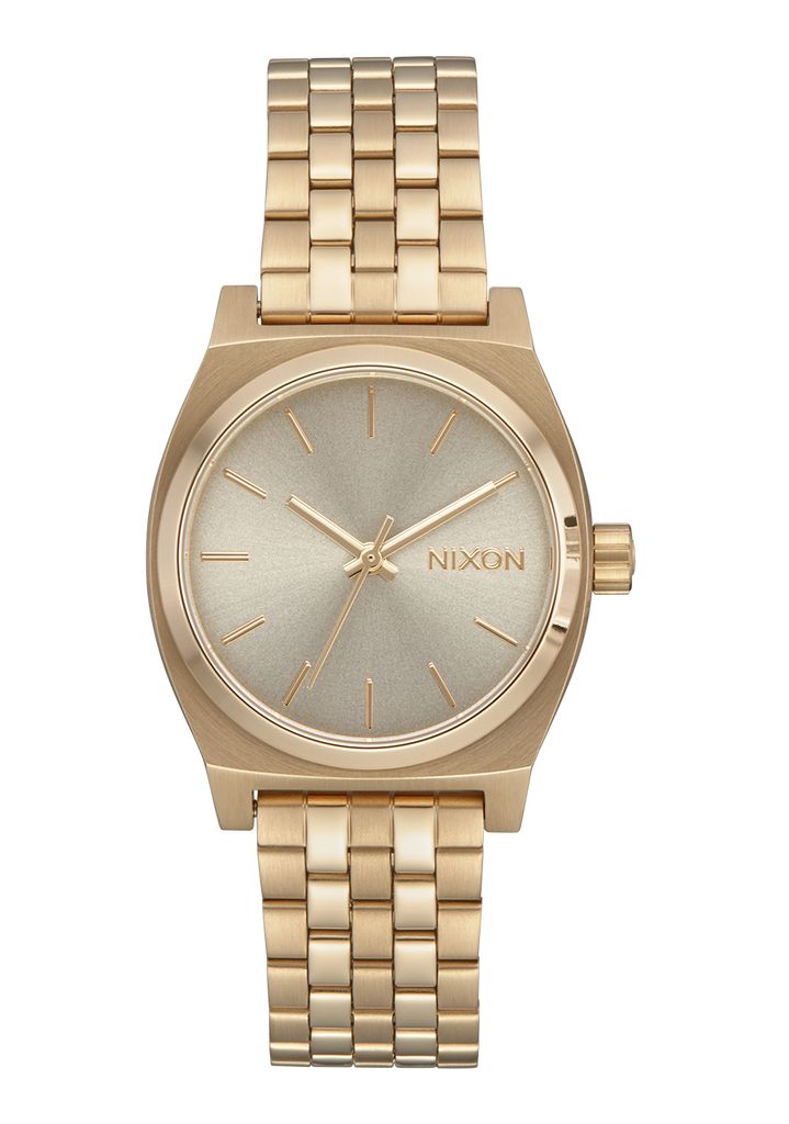 Light Gold / White Watches Nixon Medium Time Teller Watches | 692PDFNJS