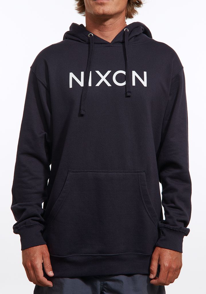 Navy Apparel Nixon Wordmark Hoodie | 178FIROEX