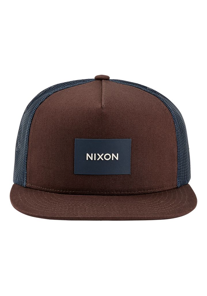 Navy / Brown Accessories Nixon Team Trucker Hats | 149AHPWMQ