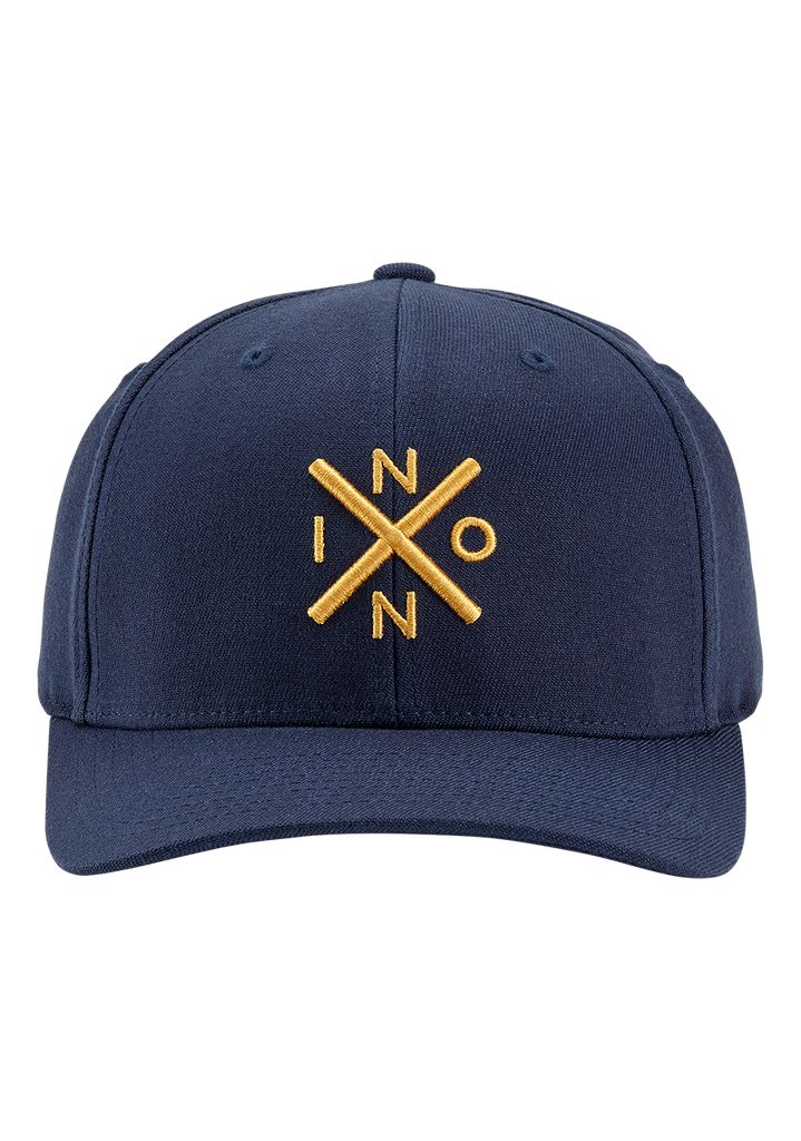 Navy / Gold Accessories Nixon Exchange Flexfit Hats | 243XIMWJE