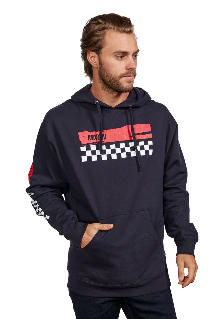 Navy / Red Apparel Nixon Circuit Hoodie | 036TYWHVQ