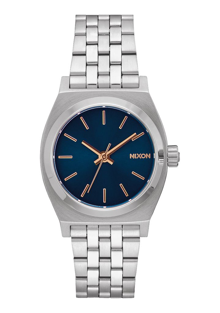 Navy / Rose Gold Watches Nixon Medium Time Teller Watches | 538AXMFNZ