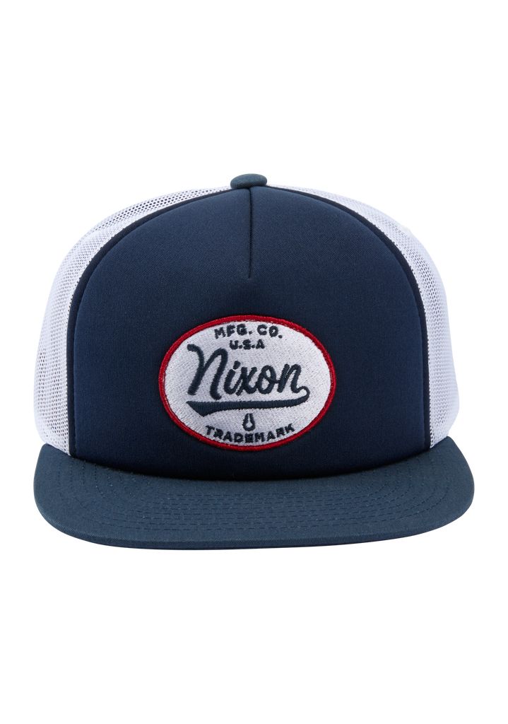 Navy / White Accessories Nixon Tioga Trucker Hats | 894VEDXAH