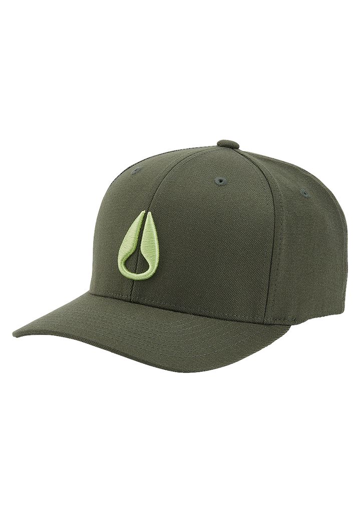 Olive Accessories Nixon Deep Down Flexfit Athletic Fit Hats | 591EJMLAF