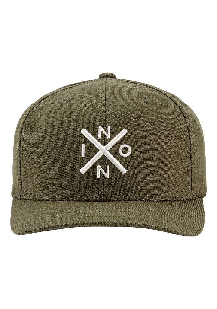 Olive / Grey Brown Accessories Nixon Exchange Flexfit Hats | 210GIUBTA