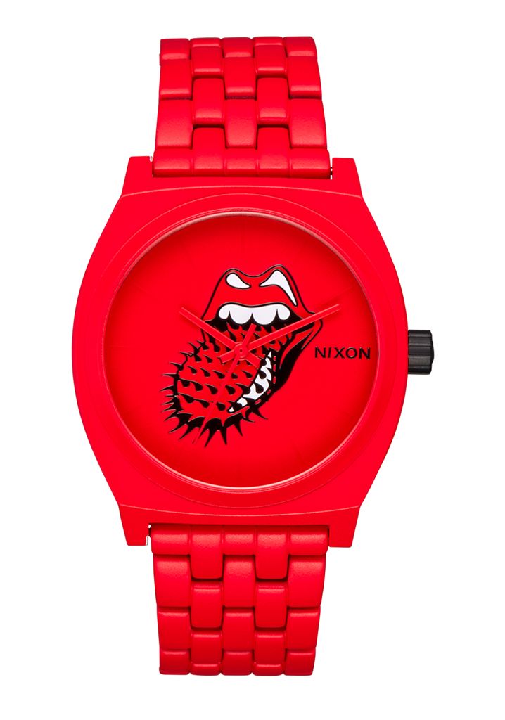 Red Watches Nixon Rolling Stones Time Teller Watches | 065AVTPIR