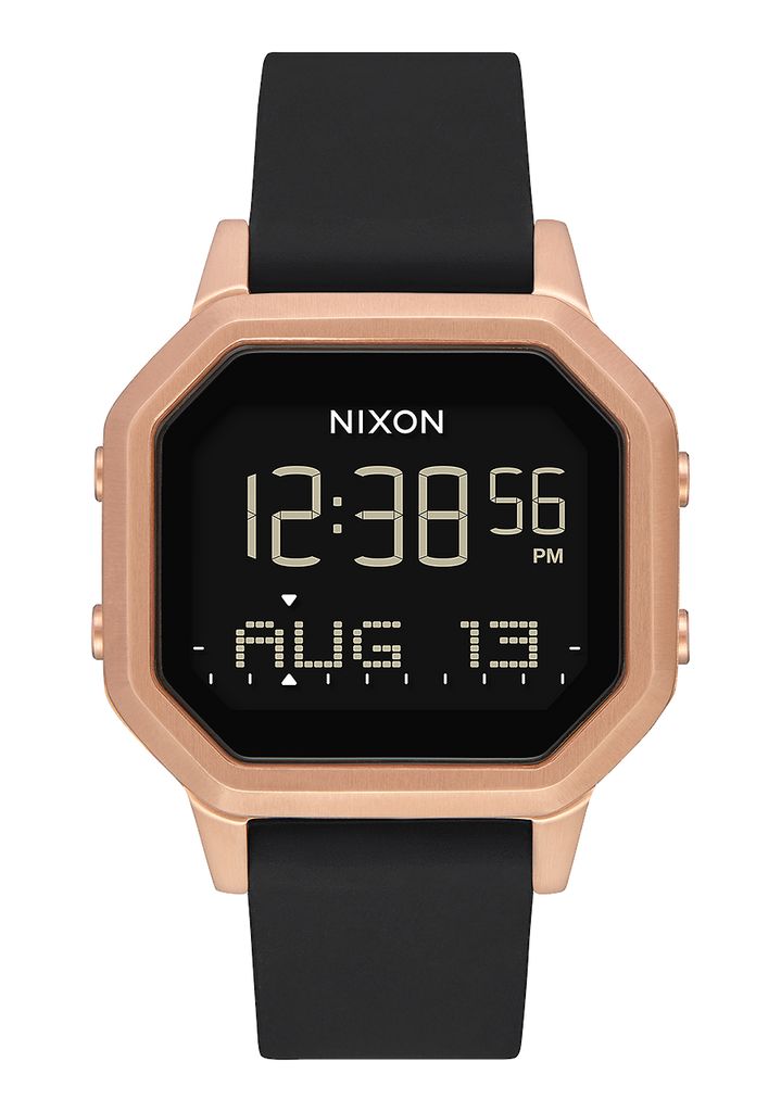 Rose Gold / Black Watches Nixon Siren Stainless Steel Digital Watches | 205SMFKRZ