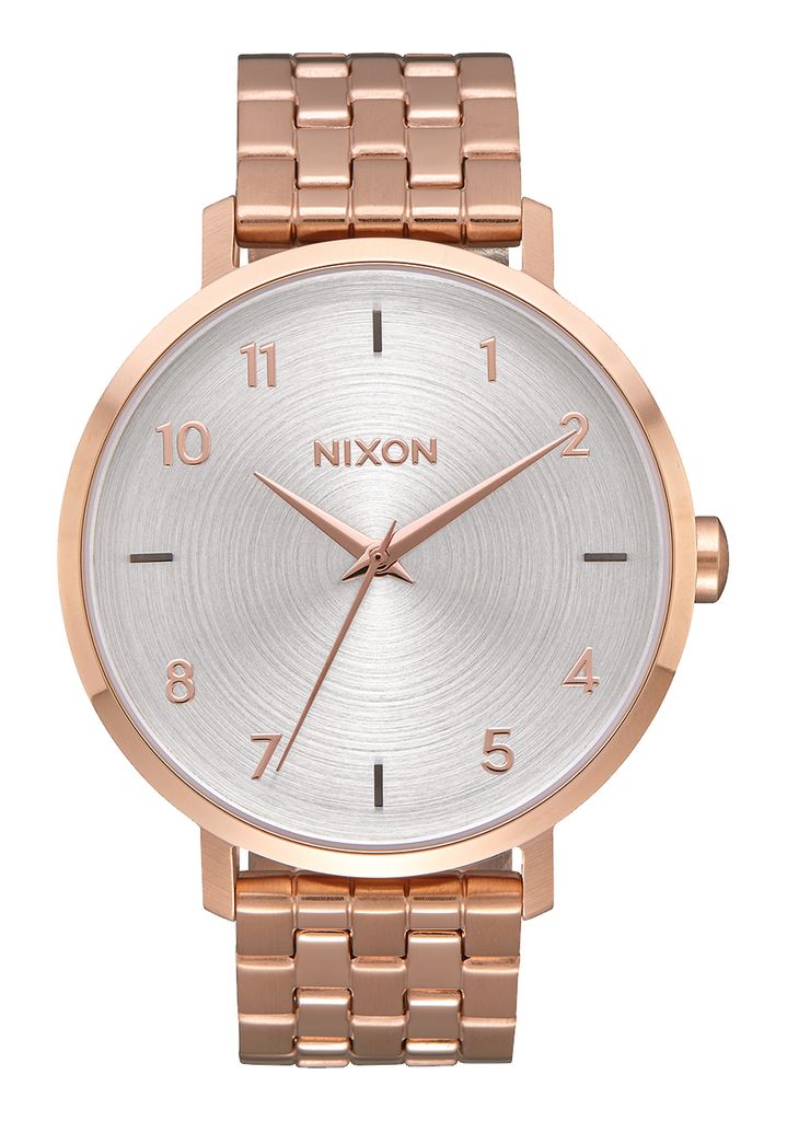 Rose Gold / White Watches Nixon Arrow Watches | 693ILSUAQ