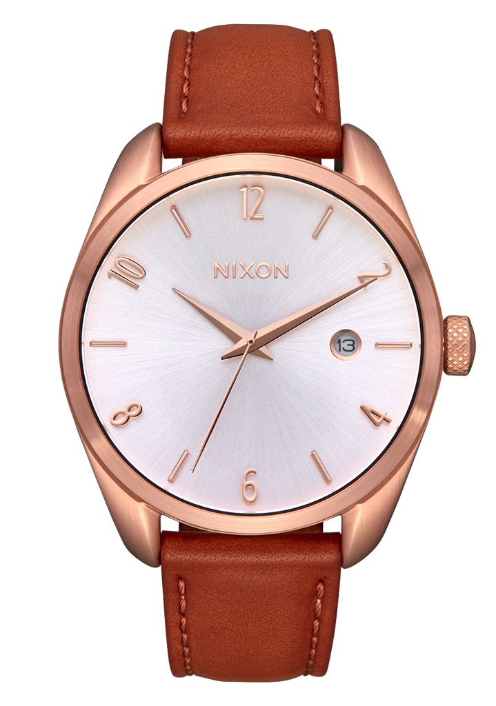 Rose Gold / White Watches Nixon Thalia Leather Watches | 814EHPOTU