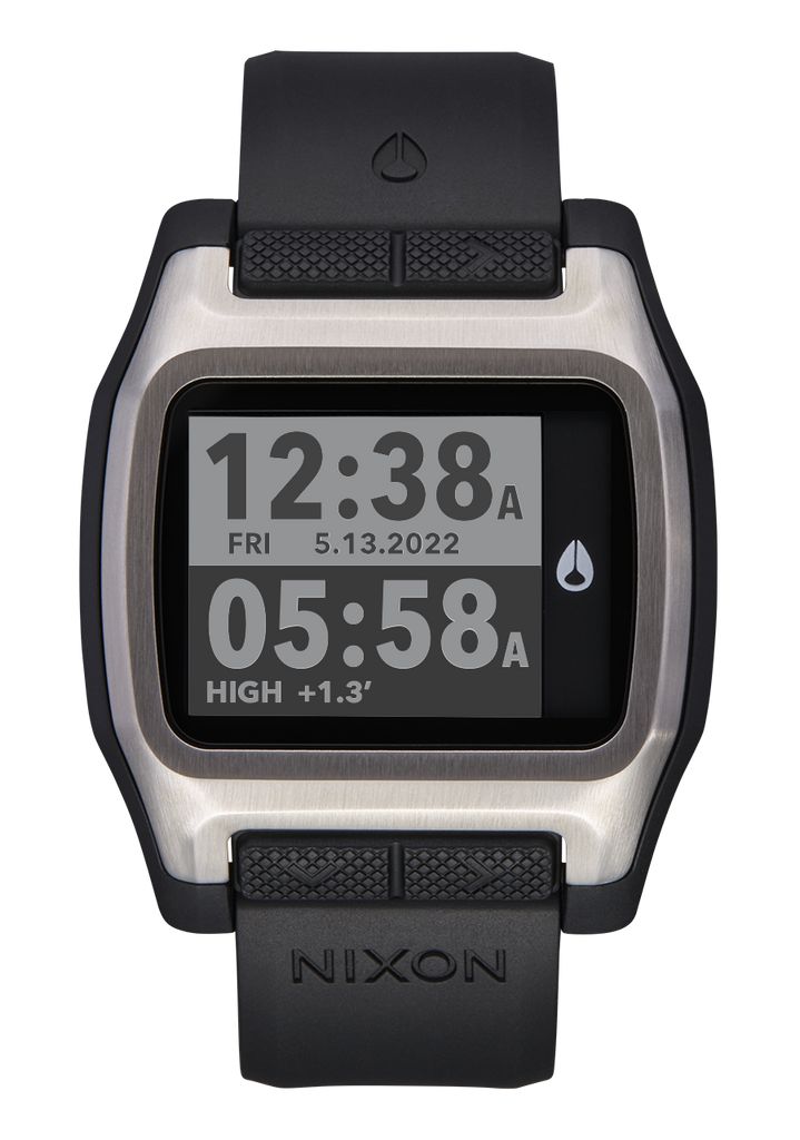 Silver / Black Watches Nixon High Tide Digital Watches | 357XJMPQE