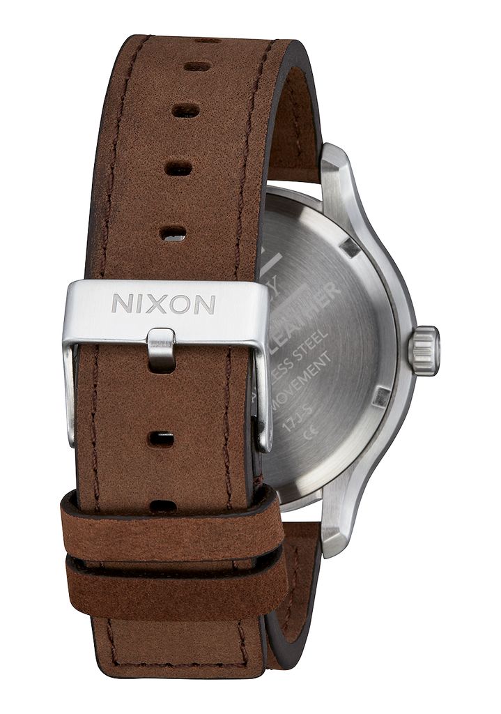 Silver / Brown Watches Nixon Patrol Leather Watches | 310JCTXVD