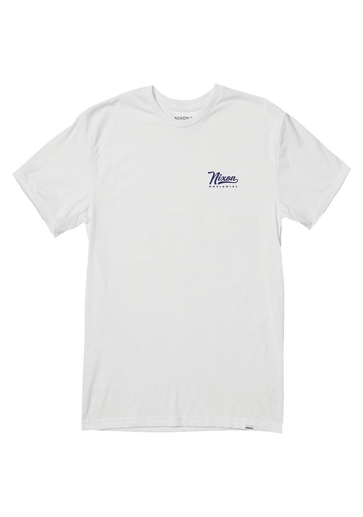 White Apparel Nixon Looped Repreve® T Shirts | 581AYTUGF