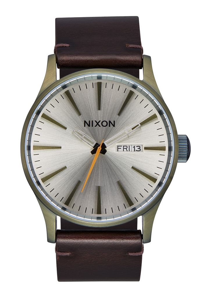 White Watches Nixon Sentry Leather Watches | 283YJECDA