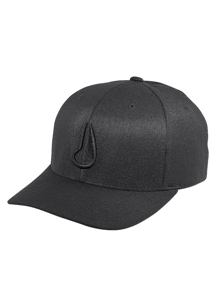 Black Accessories Nixon Deep Down Flexfit Athletic Fit Hats | 786BRFLJG