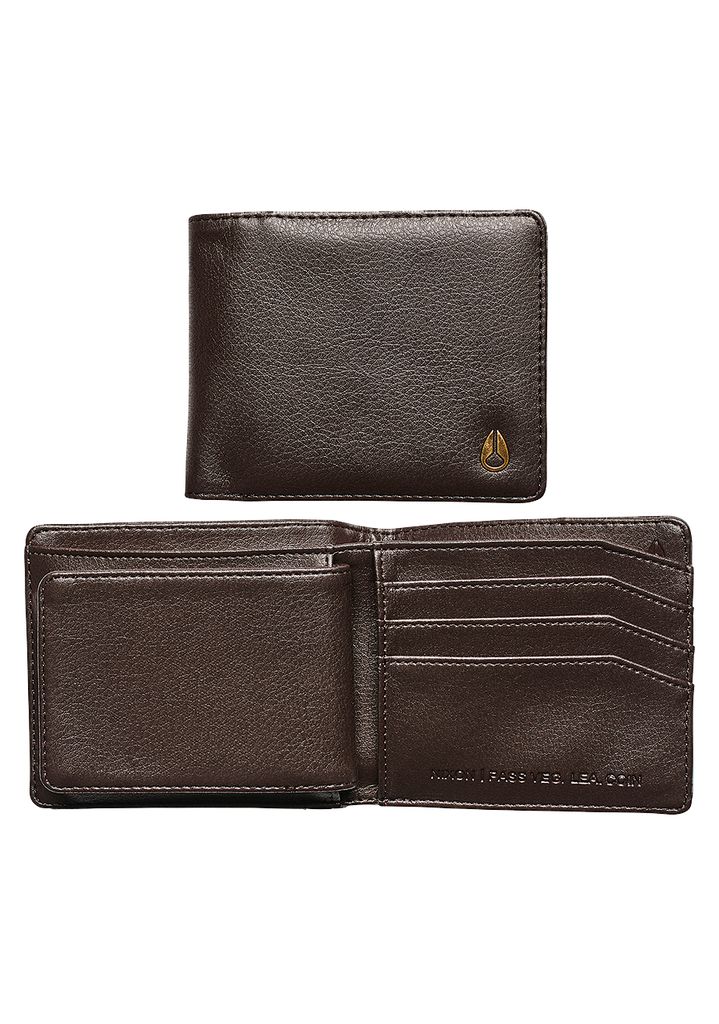 Brown Accessories Nixon Pass Vegan Leather Coin Wallets | 765MGWTEC