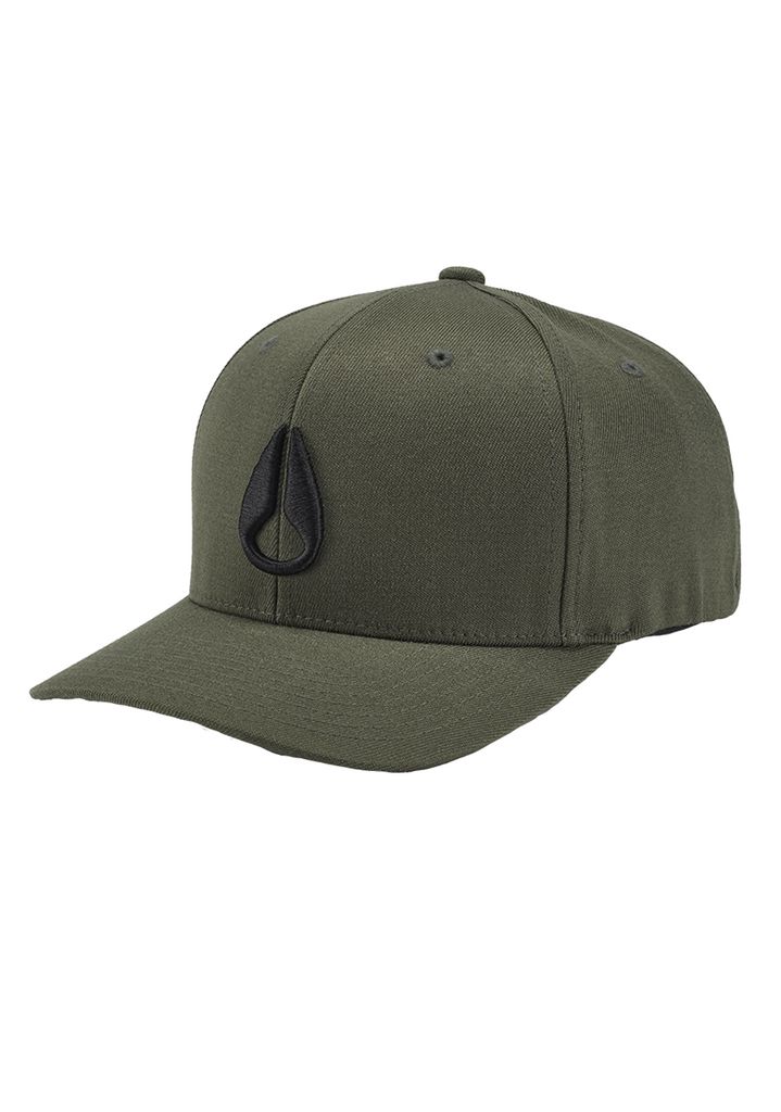 Dark Olive Accessories Nixon Deep Down Flexfit Athletic Fit Hats | 241CGUFTY