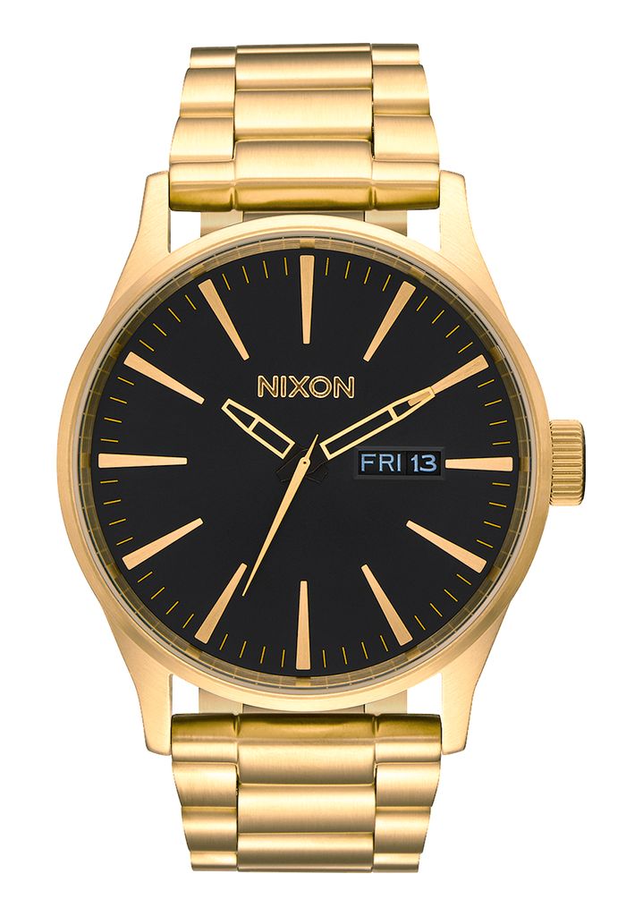 Gold / Black Watches Nixon Sentry Stainless Steel Watches | 256VQCJHS