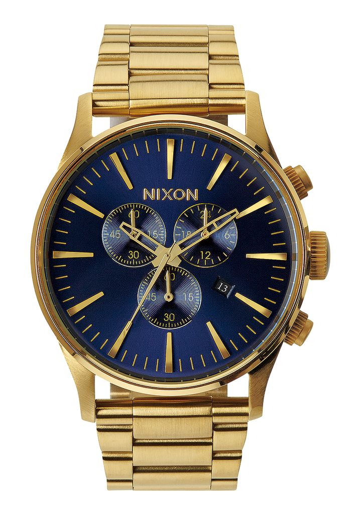 Gold / Blue Watches Nixon Sentry Chrono Watches | 340KOSQDR