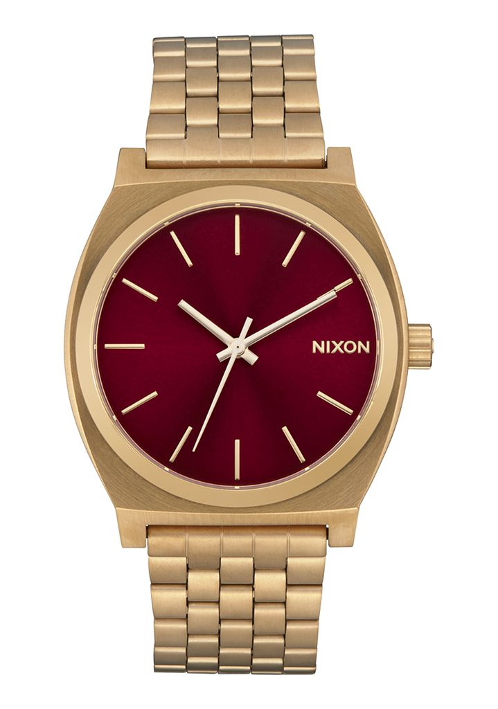 Gold / Burgundy Watches Nixon Time Teller Watches | 864RXGJES