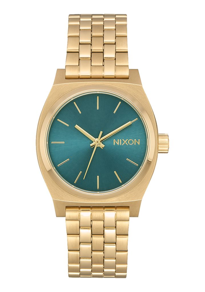 Gold / Turquoise Watches Nixon Medium Time Teller Watches | 142JHVNRL