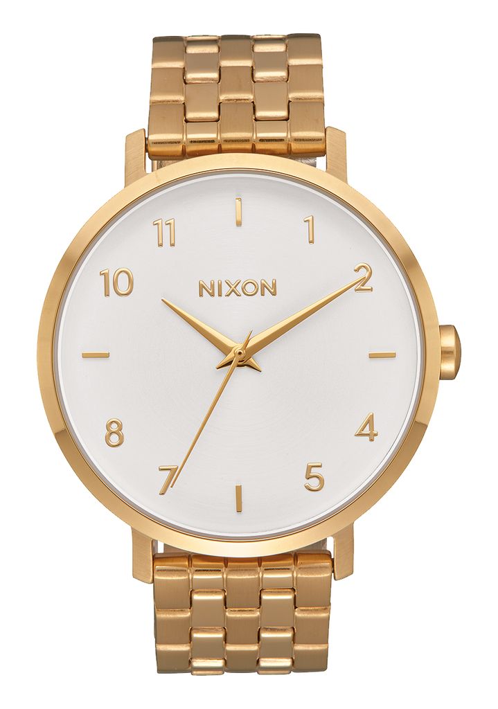 Gold / White Watches Nixon Arrow Watches | 687KMCQAW