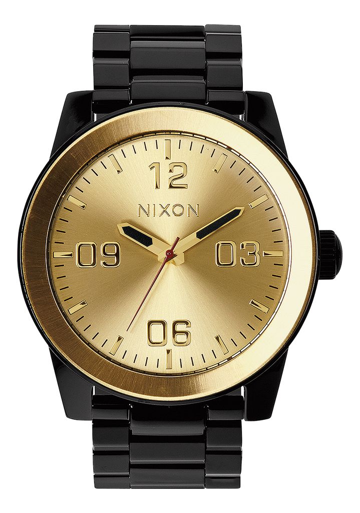 Grey / Black / Gold Watches Nixon Corporal Stainless Steel Watches | 289KGUXSZ