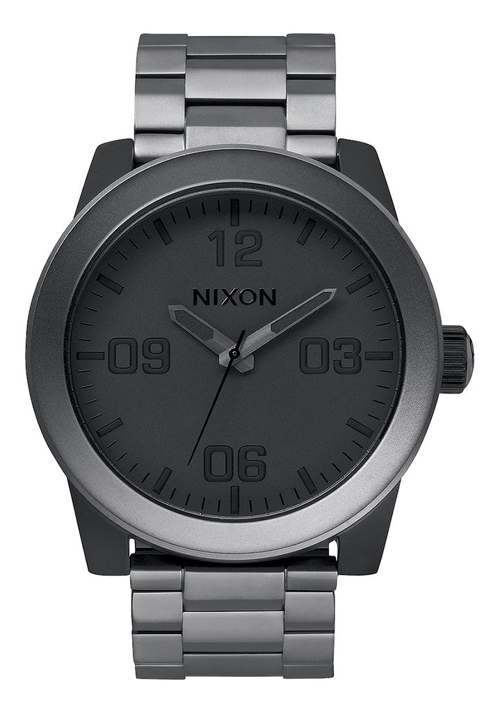 Grey / Black / Grey Watches Nixon Corporal Stainless Steel Watches | 091DVHQWC