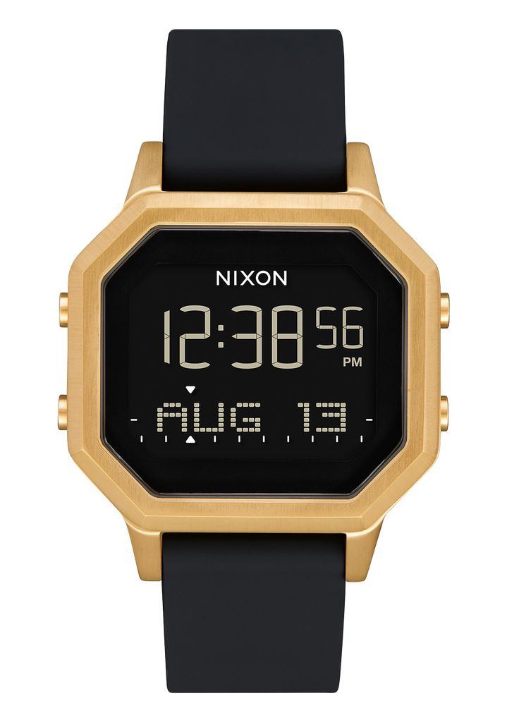 Grey / Gold / Black Watches Nixon Siren Stainless Steel Digital Watches | 715AUFSIV