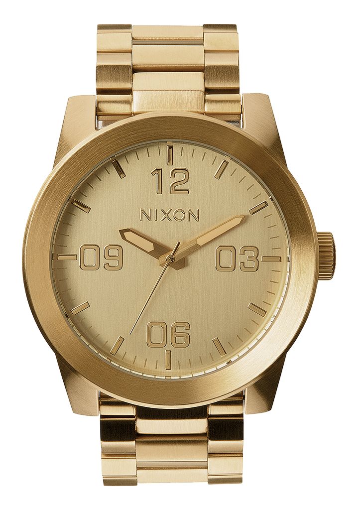 Grey / Gold Watches Nixon Corporal Stainless Steel Watches | 273ZKSEYQ