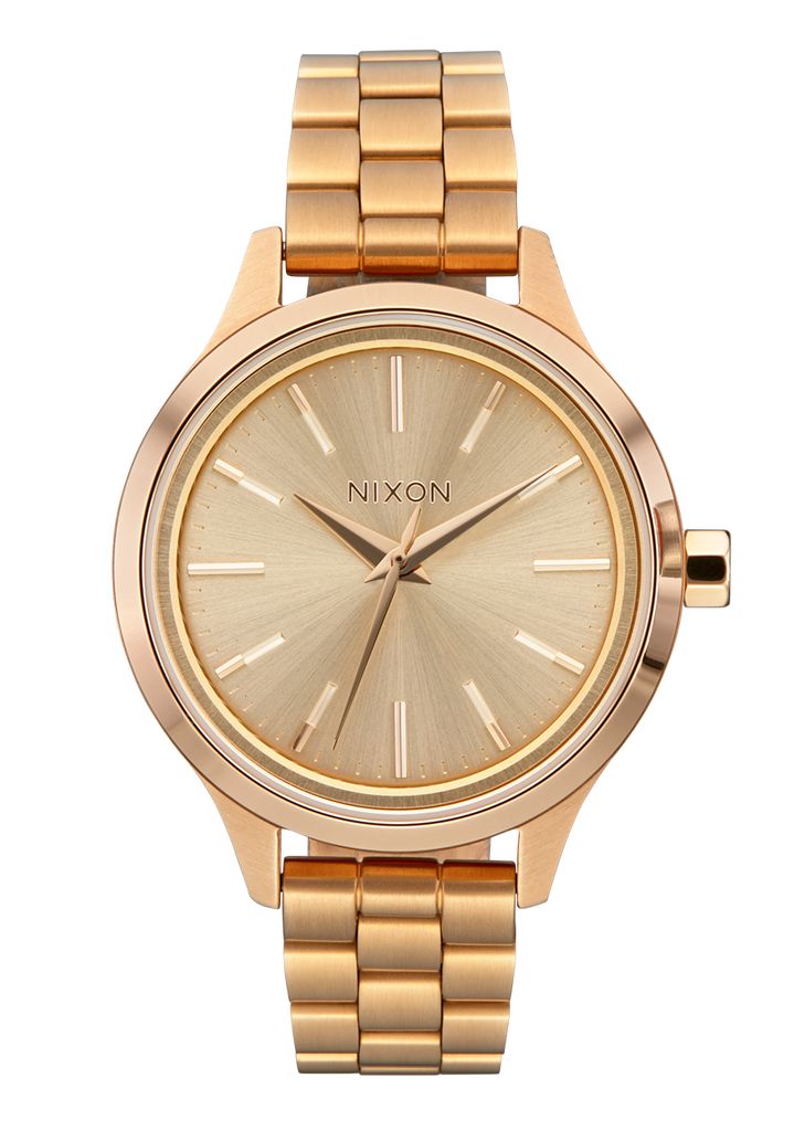 Light Gold Watches Nixon Optimist Watches | 051TVSZKQ