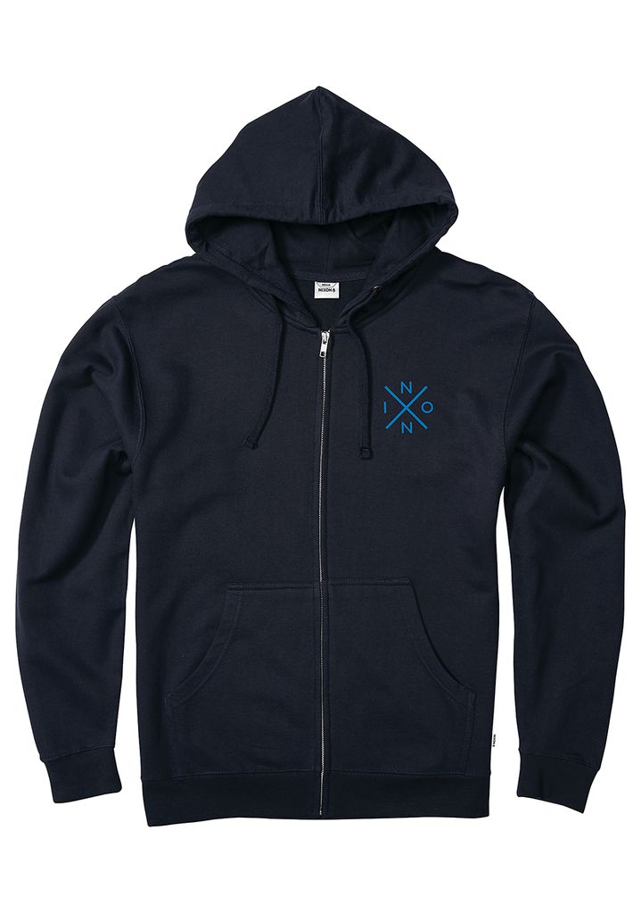 Navy / Blue Apparel Nixon Spot Full Zip Hoodie | 584FPGRIT