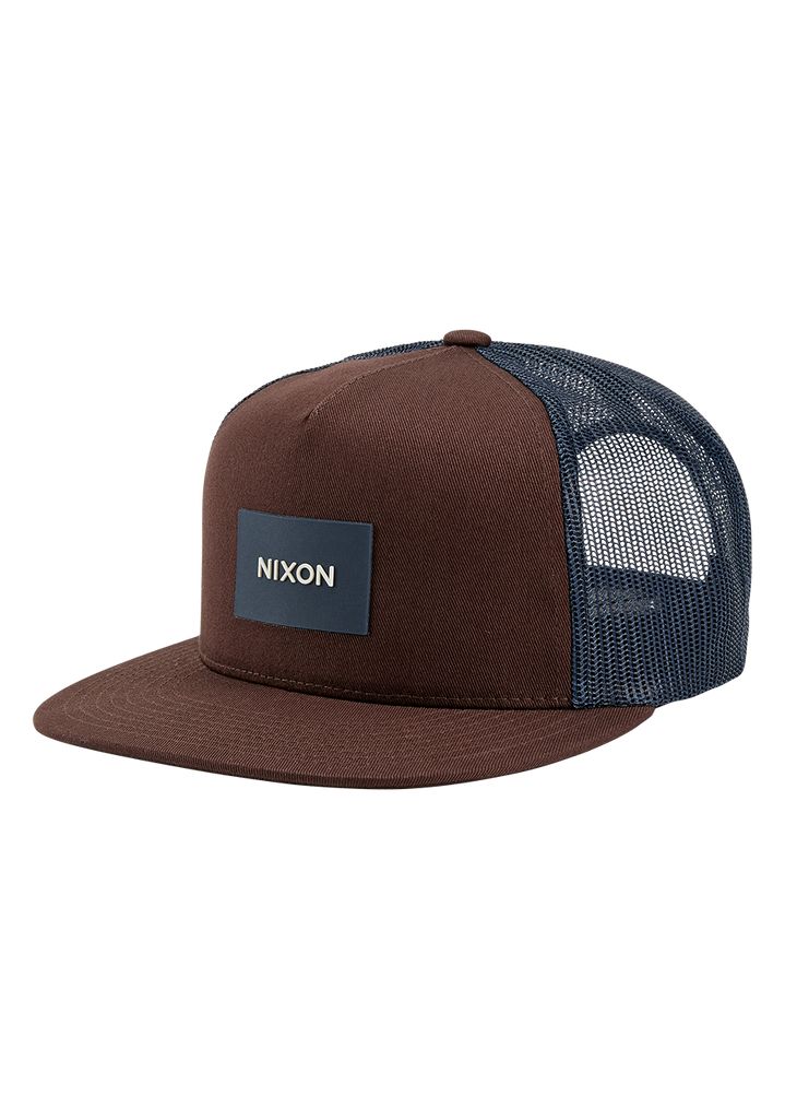 Navy / Brown Accessories Nixon Team Trucker Hats | 149AHPWMQ