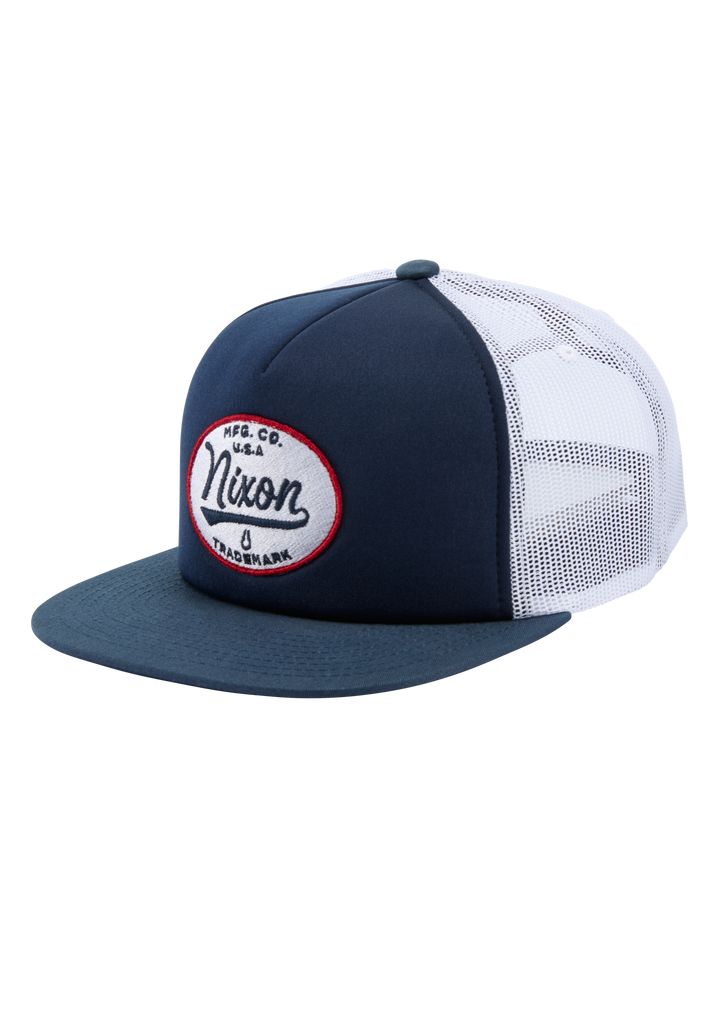 Navy / White Accessories Nixon Tioga Trucker Hats | 894VEDXAH