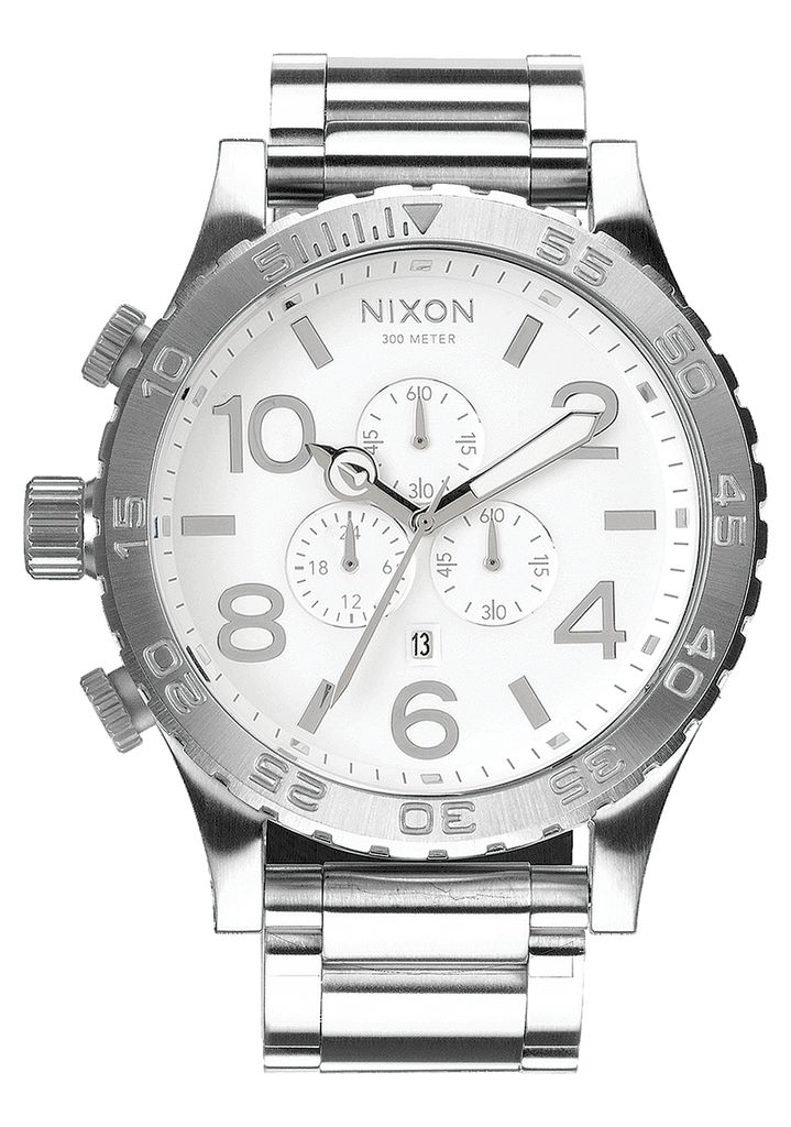 White Watches Nixon 51-30 Chrono Watches | 985IAUNPS